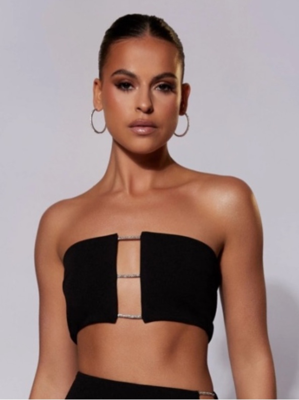 Meshki Anastasia Diamante Rope Bandeau Small